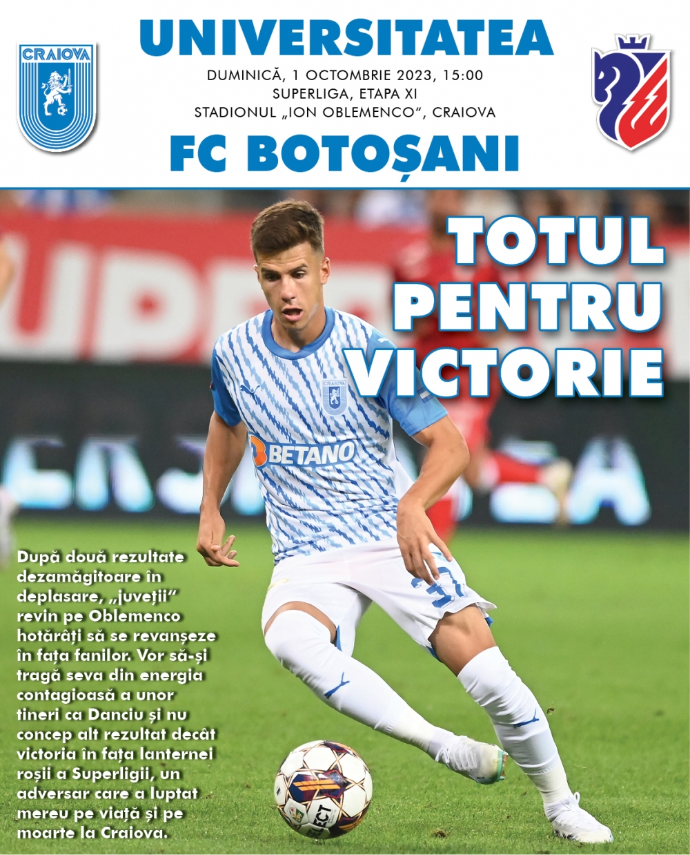 Programul De Meci Cu Fc Boto Ani N Format Digital