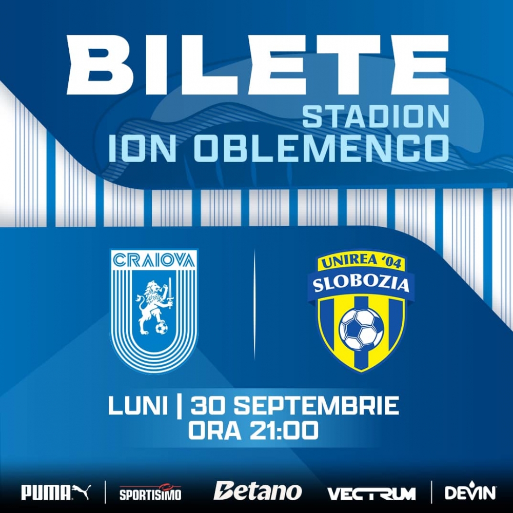 OFICIAL | BILETE CU UNIREA SLOBOZIA