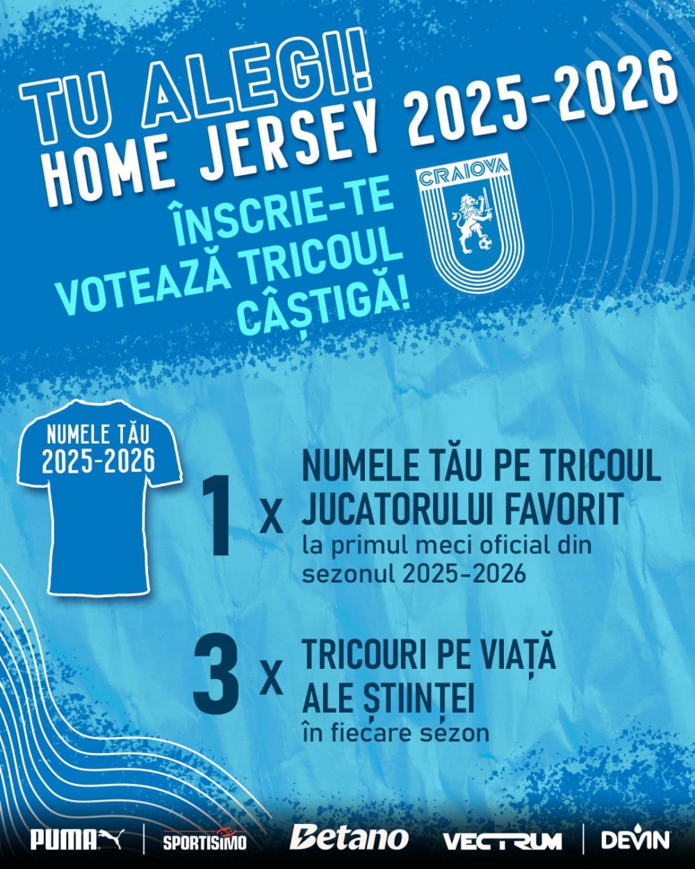 Votează tricoul Științei în sezonul 2025-2026!