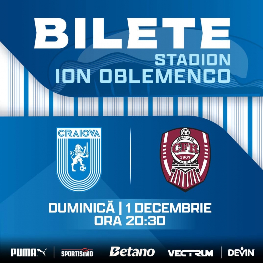 OFICIAL | BILETE CU CFR CLUJ