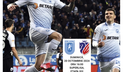 Programul de meci cu FC Botoșani, în format digital